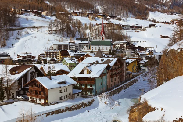 Gebirges Skigebiet Sölden Österreich — Stockfoto