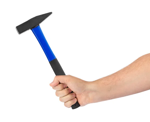 Hand with hammer — Stock Photo, Image