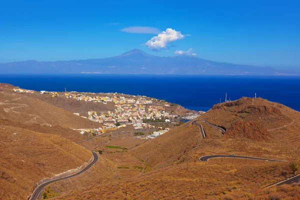 Carretera en la isla de La Gomera - Canarias — Foto de Stock