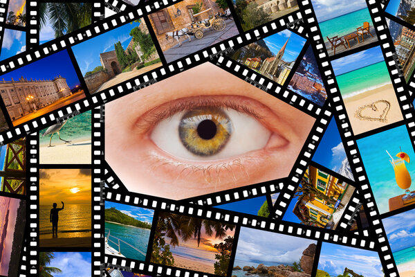 Фильм с фотографиями и глазами
