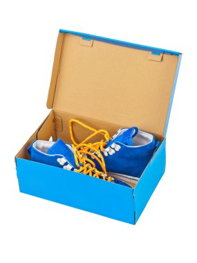 Sneakers in box clipart