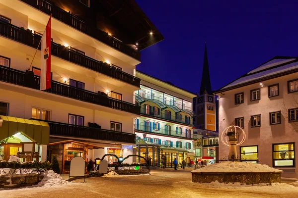Hegyek ski resort Bad Hofgastein, Ausztria — Stock Fotó