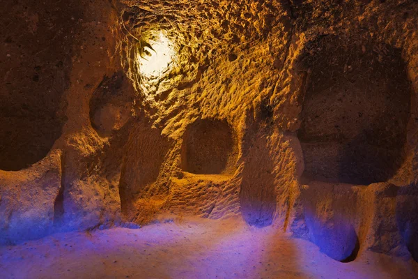 Derinkuyu ciudad cueva en Capadocia Turquía —  Fotos de Stock