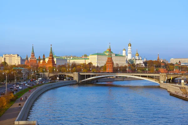 Kremlin al atardecer en Moscú Rusia —  Fotos de Stock