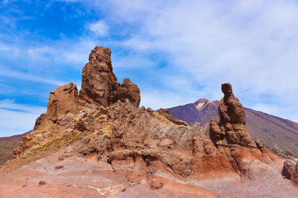 Rocha no vulcão Teide na ilha de Tenerife - Canário — Fotografia de Stock