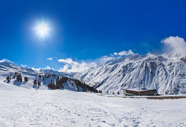 Mountain ski resort hochgurgl Rakousko — Stock fotografie