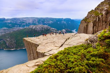 Vaiz minber Rock fiyort Lysefjord - Norveç