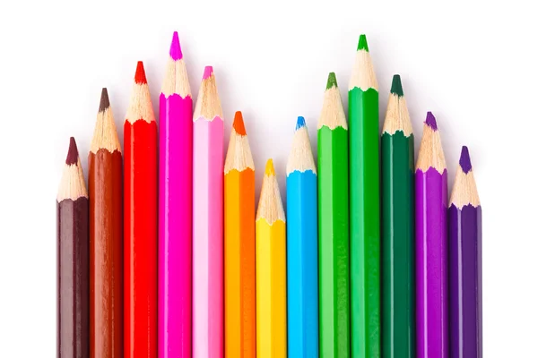 다 색된 연필 — 스톡 사진