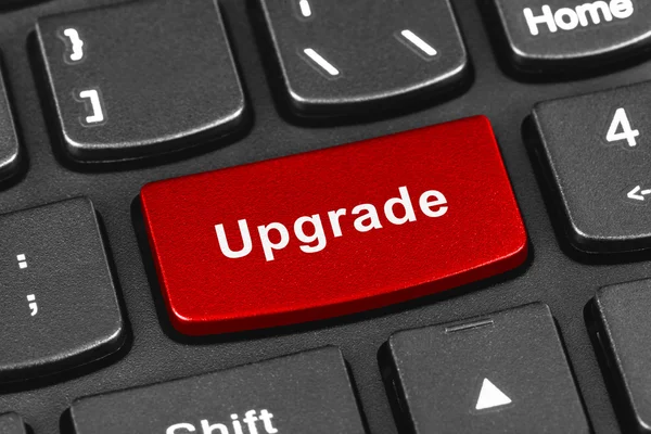Computer laptop toetsenbord met upgradecode — Stockfoto