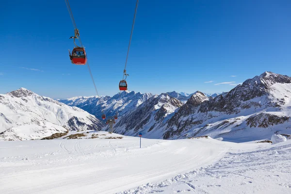 Bergen skigebied - innsbruck Oostenrijk — Stockfoto