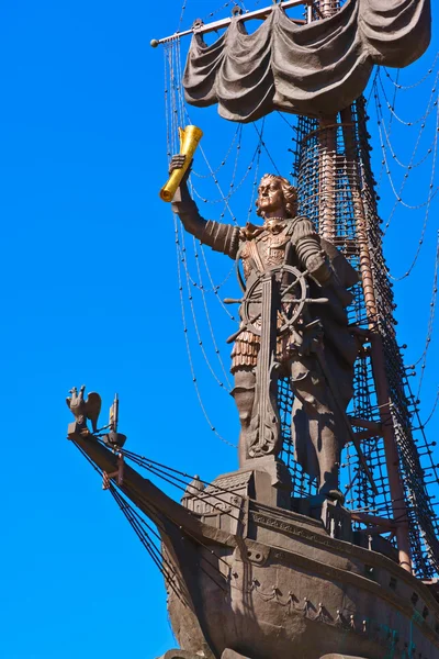 Denkmal für Peter den Großen - moskau russland — Stockfoto