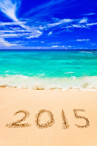 Sayıları 2015 Beach — Stok fotoğraf