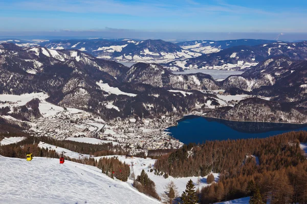 Hory ski resort st. gilgen Rakousko — Stock fotografie