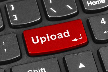 Bilgisayar dizüstü klavye ile Upload anahtar