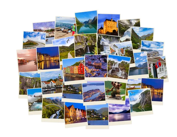 挪威旅行镜头的堆栈 — 图库照片