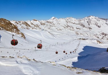 dağlarda Kayak - Innsbruck Avusturya
