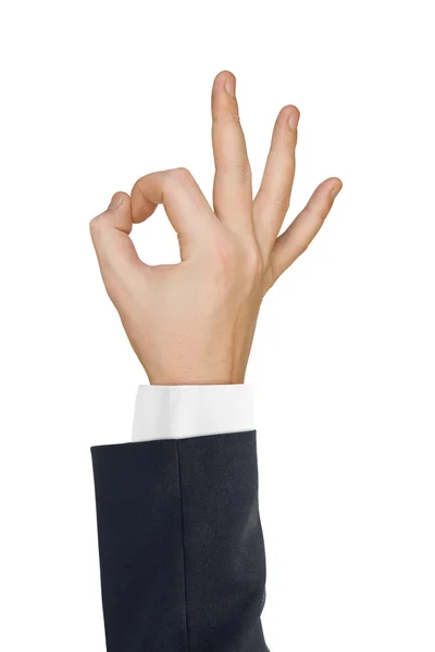 Hand ok — Stock Photo, Image