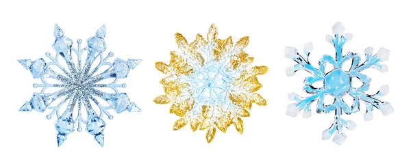 Set of snowflakes — Stock Photo, Image