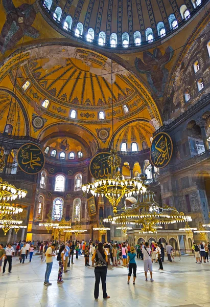 Interno di Hagia Sophia a Istanbul Turchia — Foto Stock