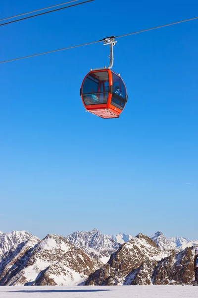 Hor. Skiareál - Rakousko innsbruck — Stock fotografie