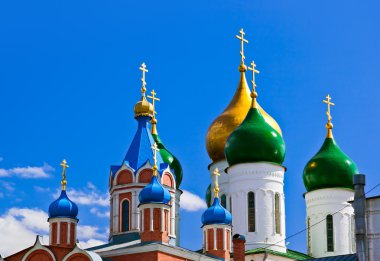 Kolomna Kremlin 'deki kiliseler - Moskova bölgesi - Rusya