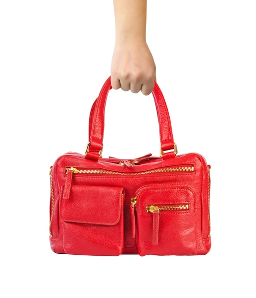 赤いハンドバッグ — ストック写真
