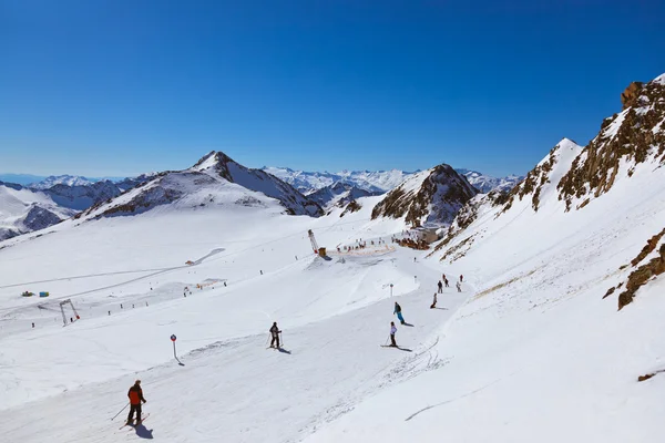 Bergen skigebied - innsbruck Oostenrijk — Stockfoto