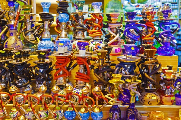 Hookah in souvenir shop — Stock Photo, Image