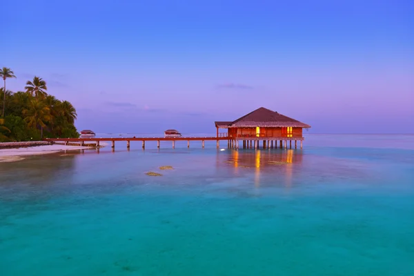 Salón de spa en la isla de Maldivas — Foto de Stock