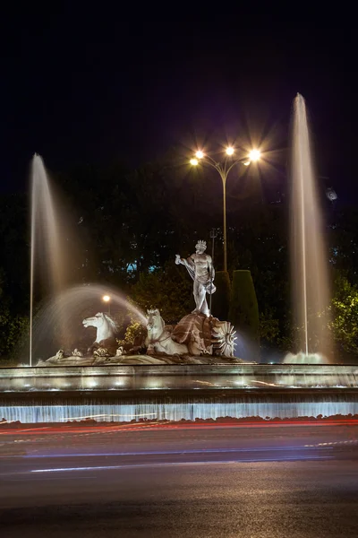 The fountain of Neptune in Madrid Royalty Free Stock Images