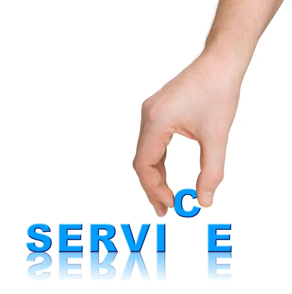 Servicio de mano y palabra — Foto de Stock