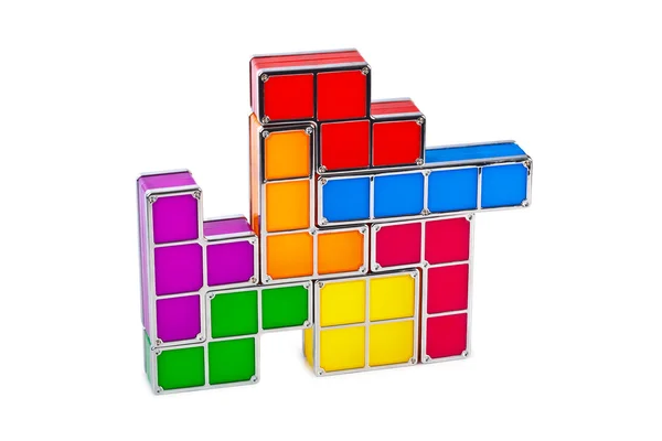 Blocos de brinquedo tetris — Fotografia de Stock