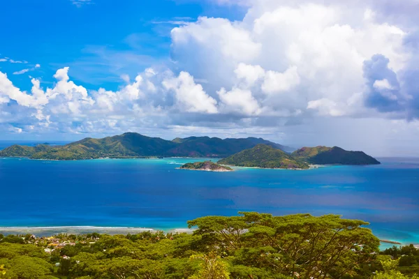 Øya Praslin ved Seychellene – stockfoto