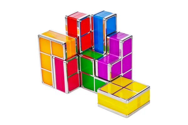 Tetris toy blocks — Stock Photo, Image