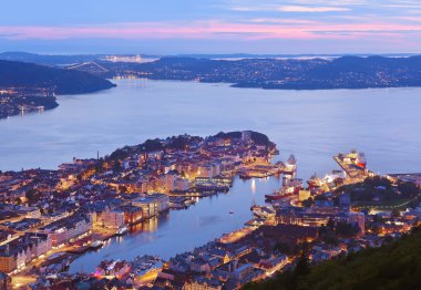 Cityscape Bergen - Norveç