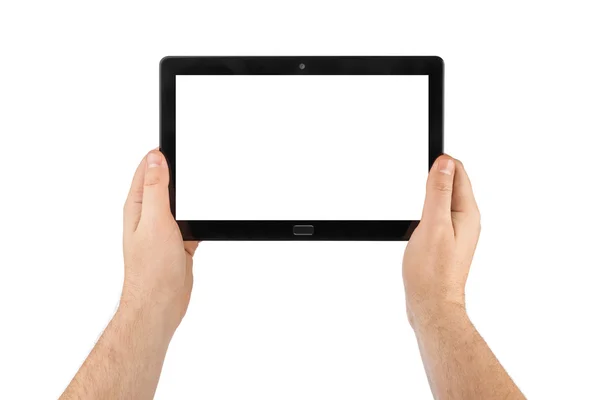 Mains avec touchpad pc — Photo