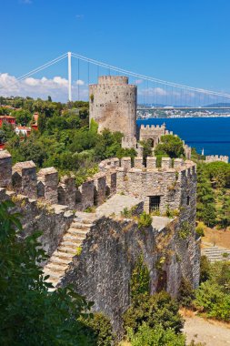 İstanbul Türkiye 'deki Rumeli Kalesi