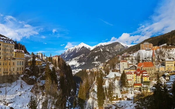 Dağlarda Kayak resort bad gastein, Avusturya — Stok fotoğraf