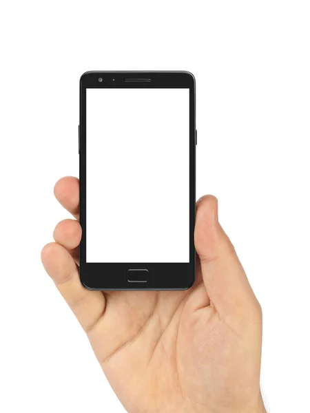 Hand met smartphone — Stockfoto