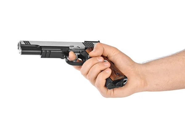 Mão com pistola — Fotografia de Stock