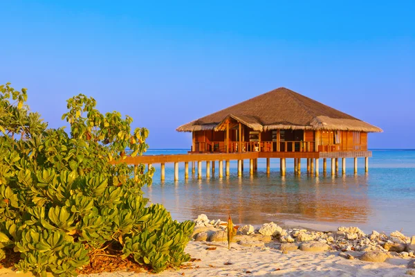 Salón de spa en la isla de Maldivas — Foto de Stock