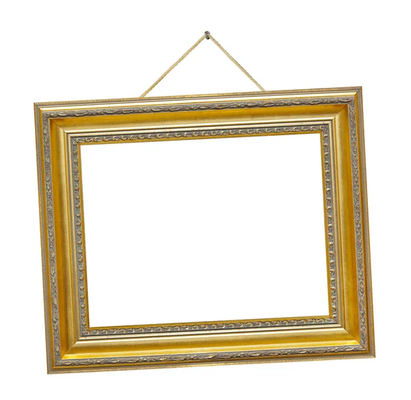 Retro frame op touw — Stockfoto