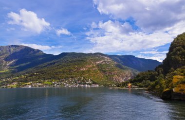 Fjord naeroyfjord - Norveç