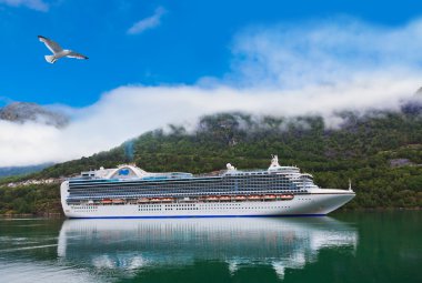 Geiranger fiyort - Norveç gemi