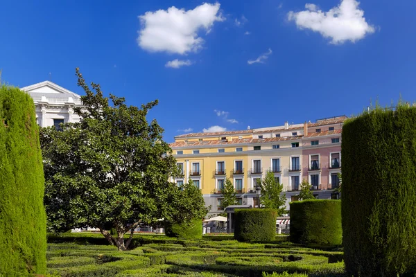 Park near Royal Palace - Madrid — Stock Photo, Image