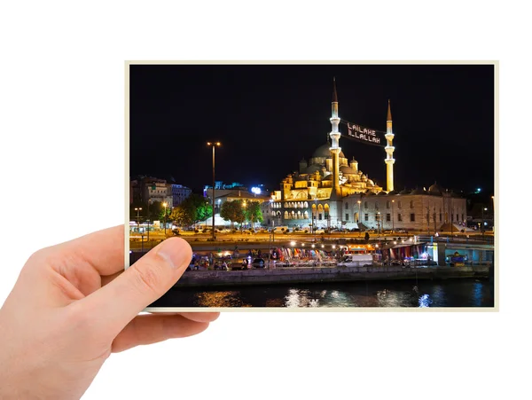 Istanbul Turkiet fotografering i hand — Stockfoto