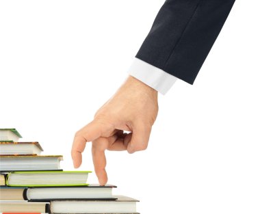 el ve kitap merdiven