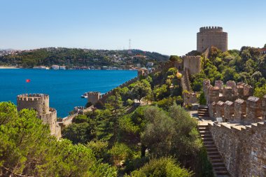 İstanbul Türkiye 'deki Rumeli Kalesi