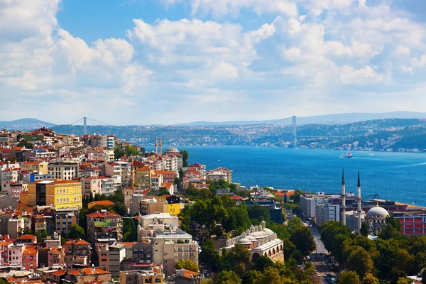 İstanbul Turcja widok — Zdjęcie stockowe