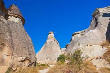kaya oluşumları Kapadokya Türkiye'de
